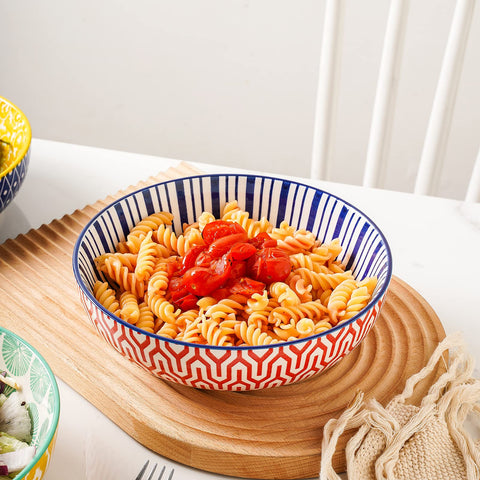 Selamica serving bowls suit pasta, salads, soups, and sides stylishly.