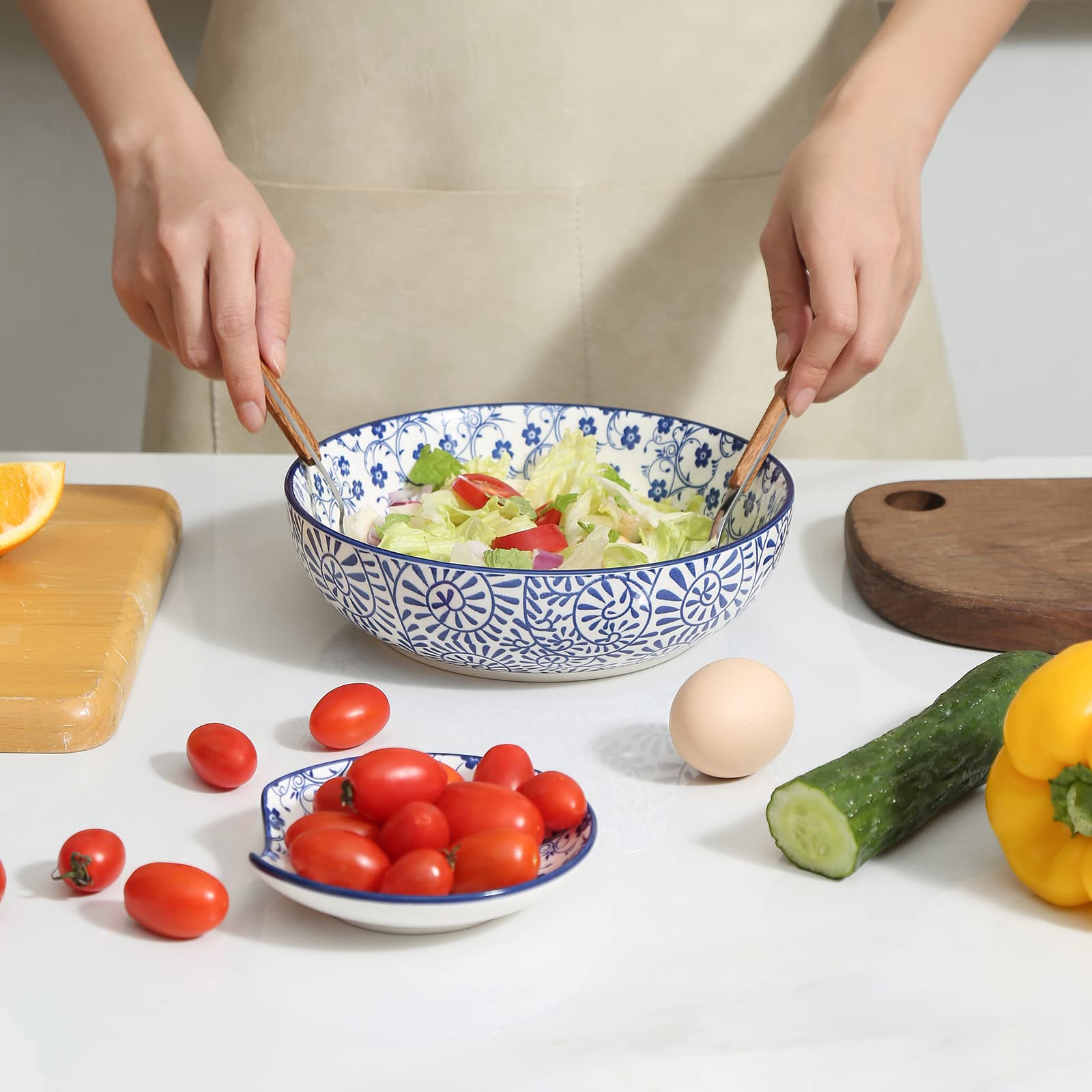 Set of four Selamica rests provide coordinated kitchen use.