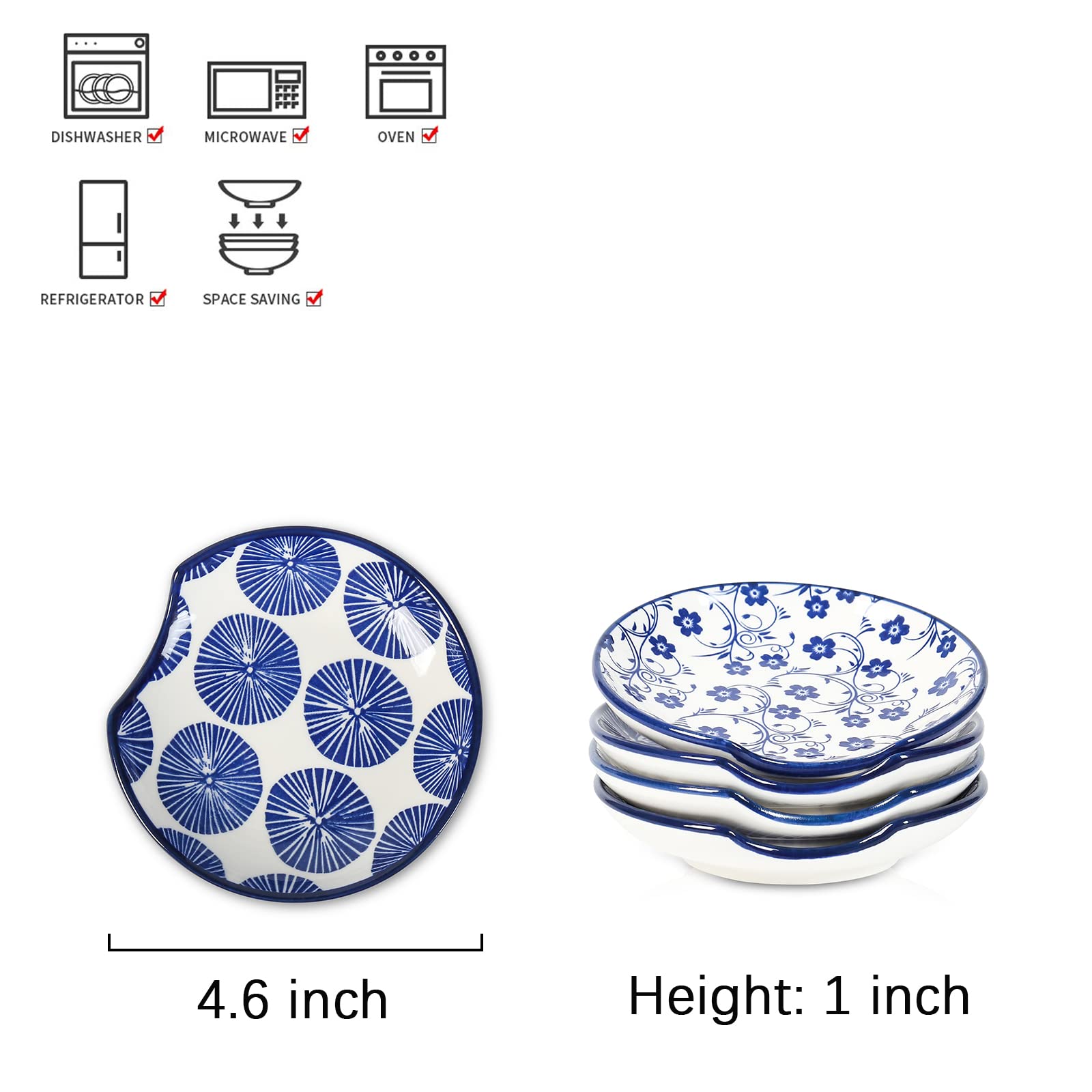 Vintage blue Selamica spoon rest set adds color while protecting surfaces.