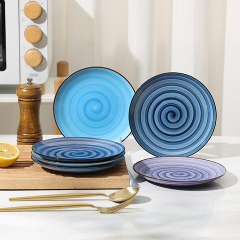 Selamica stackable dessert plates save cabinet space for entertaining