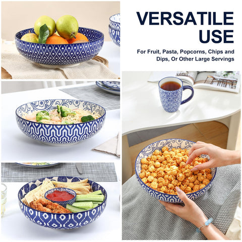 Selamica stackable bowls save cabinet space while serving guests.