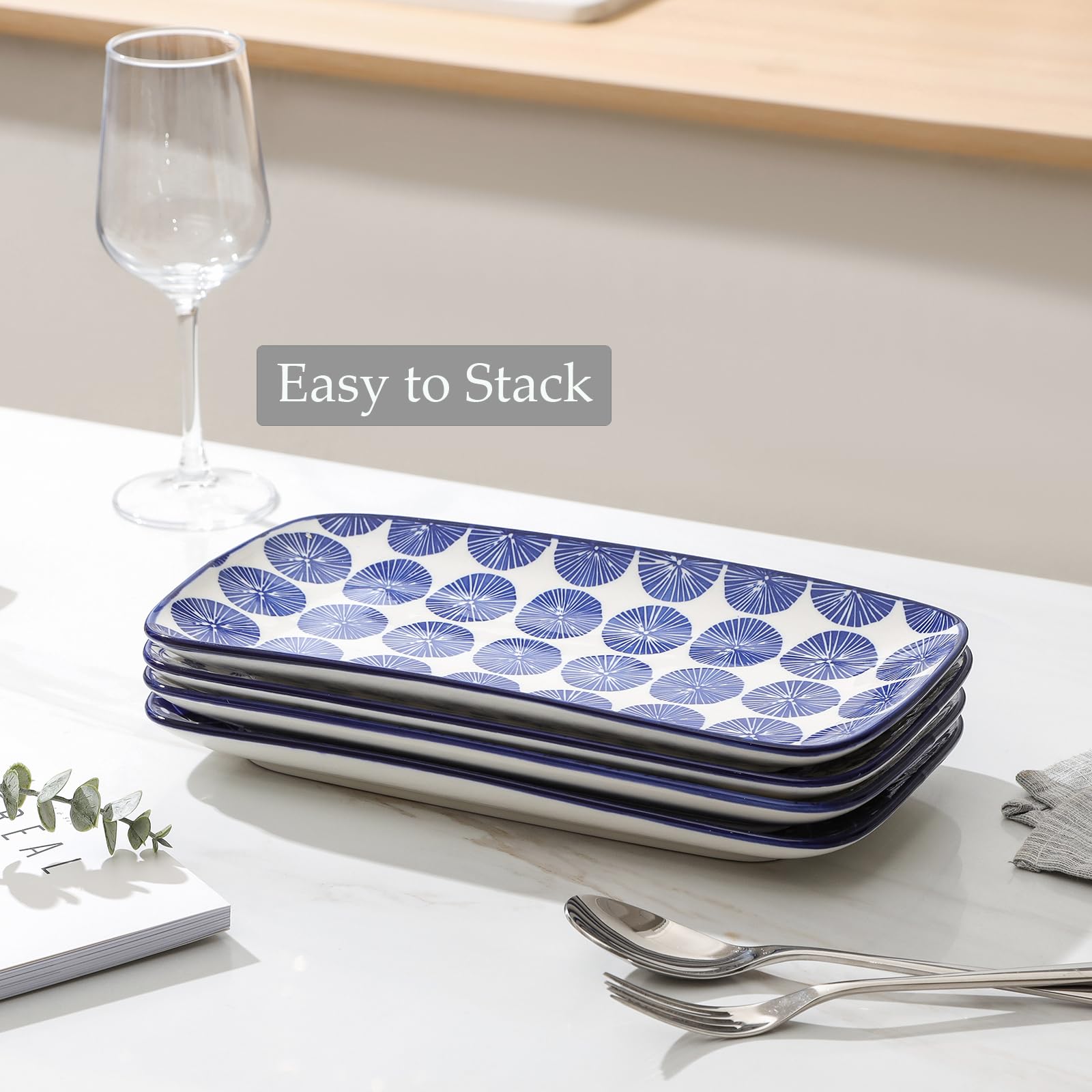 Selamica sushi-serving platter ideal for organized layout