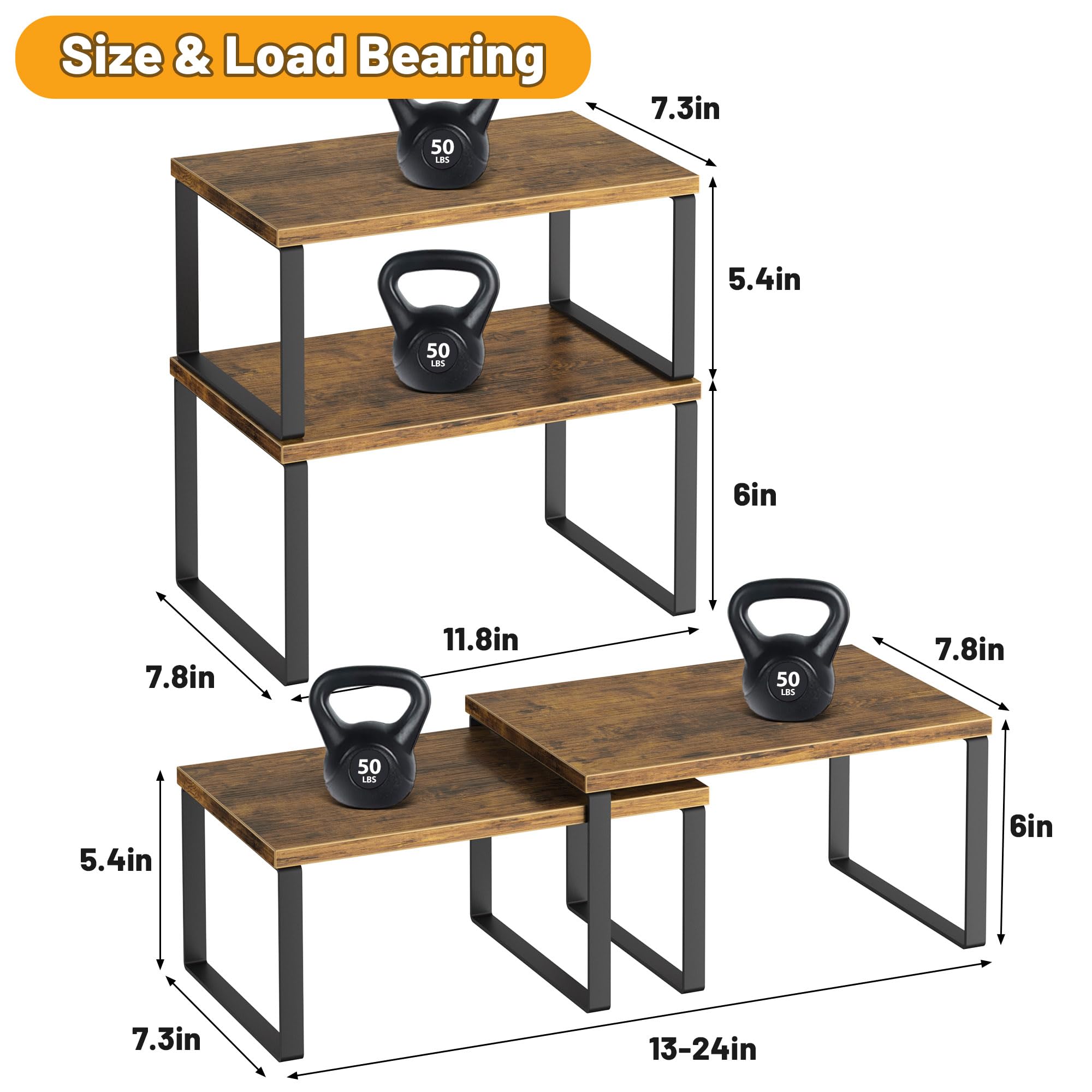 Selefrecos anti-slip pads keep the unit stable on countertops.
