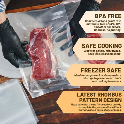 Bone guard protects bags against punctures from sharp foods