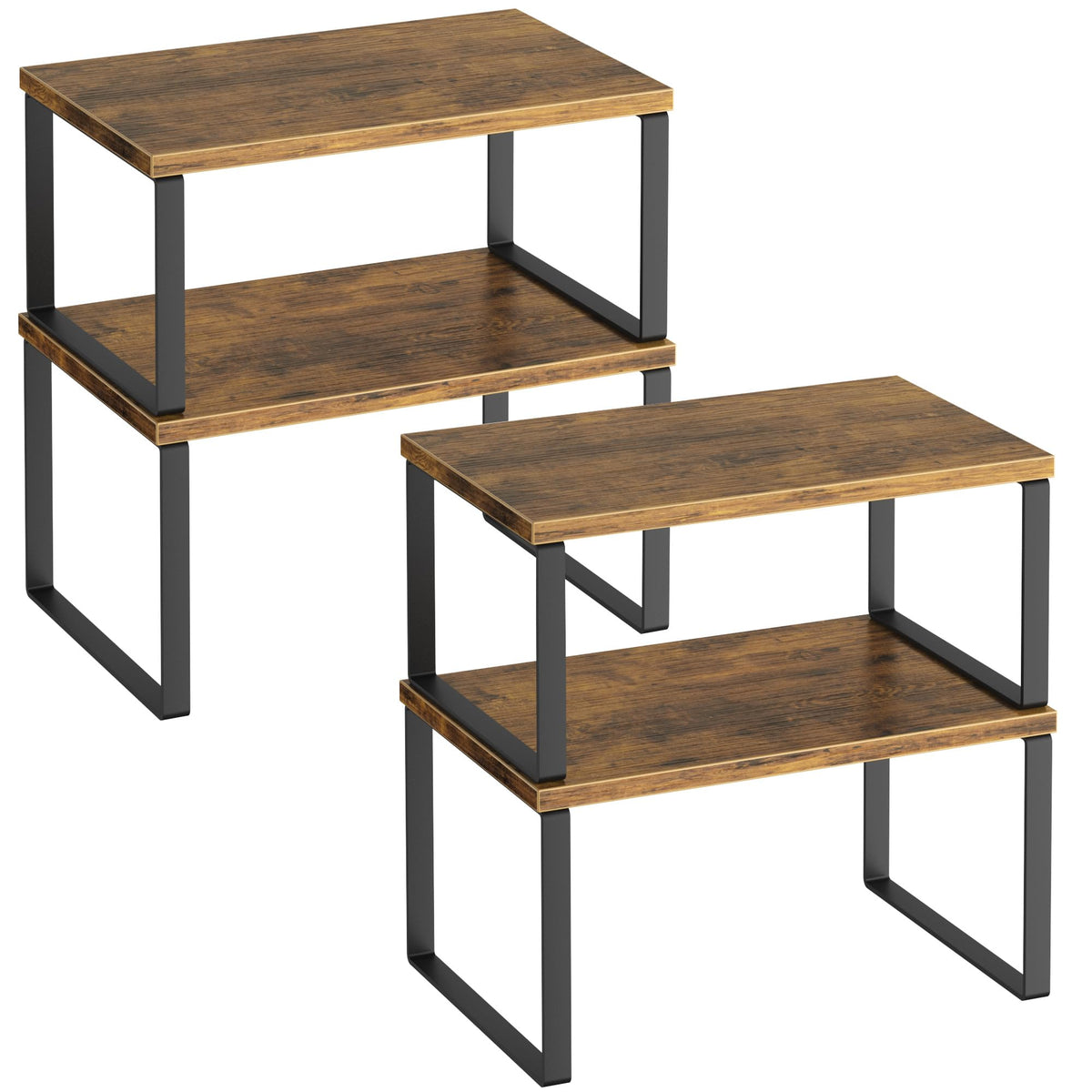 Selefrecos kitchen cabinet organizer big shelf view showing ample spice storage.