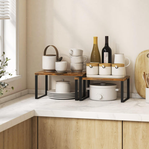 Selefrecos kitchen cabinet organizer small shelf highlights compact storage for tight spaces.
