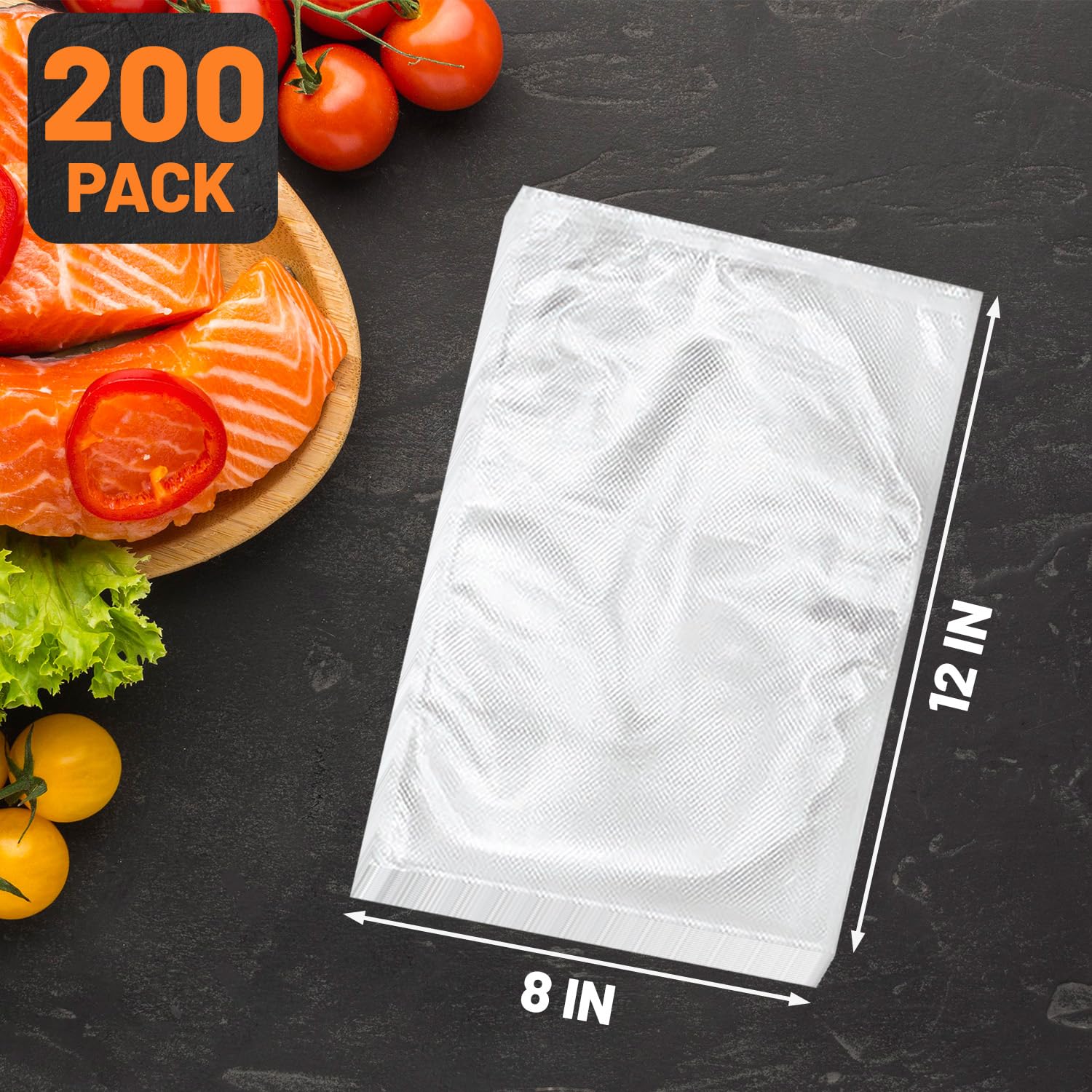 Selefrecos bags in freezer storage showing organized food preservation