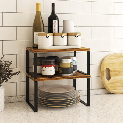 Selefrecos wood-toned surface adds warm, natural aesthetic.