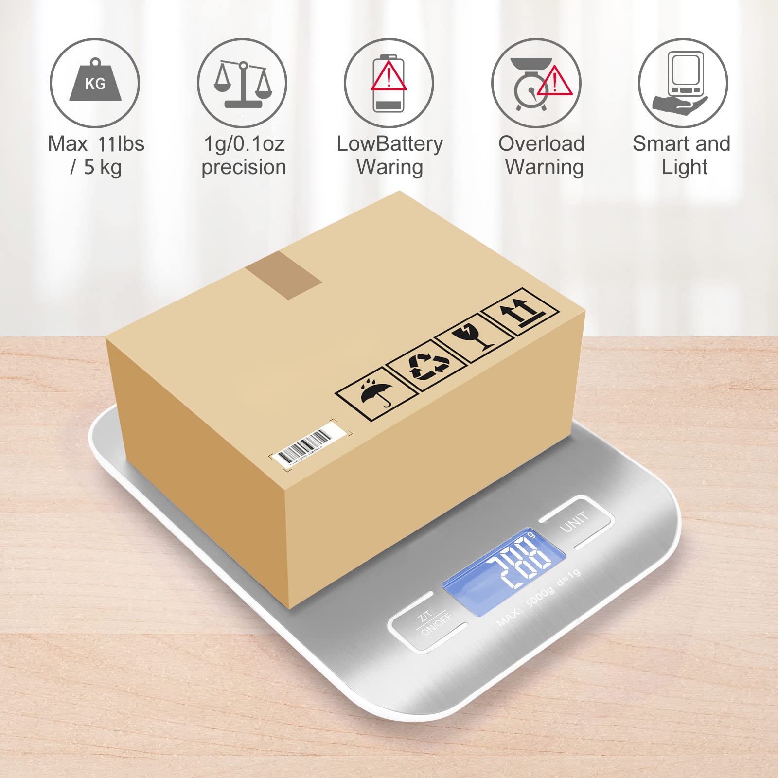 Selegere scale measures liquids accurately for recipe or labeling.