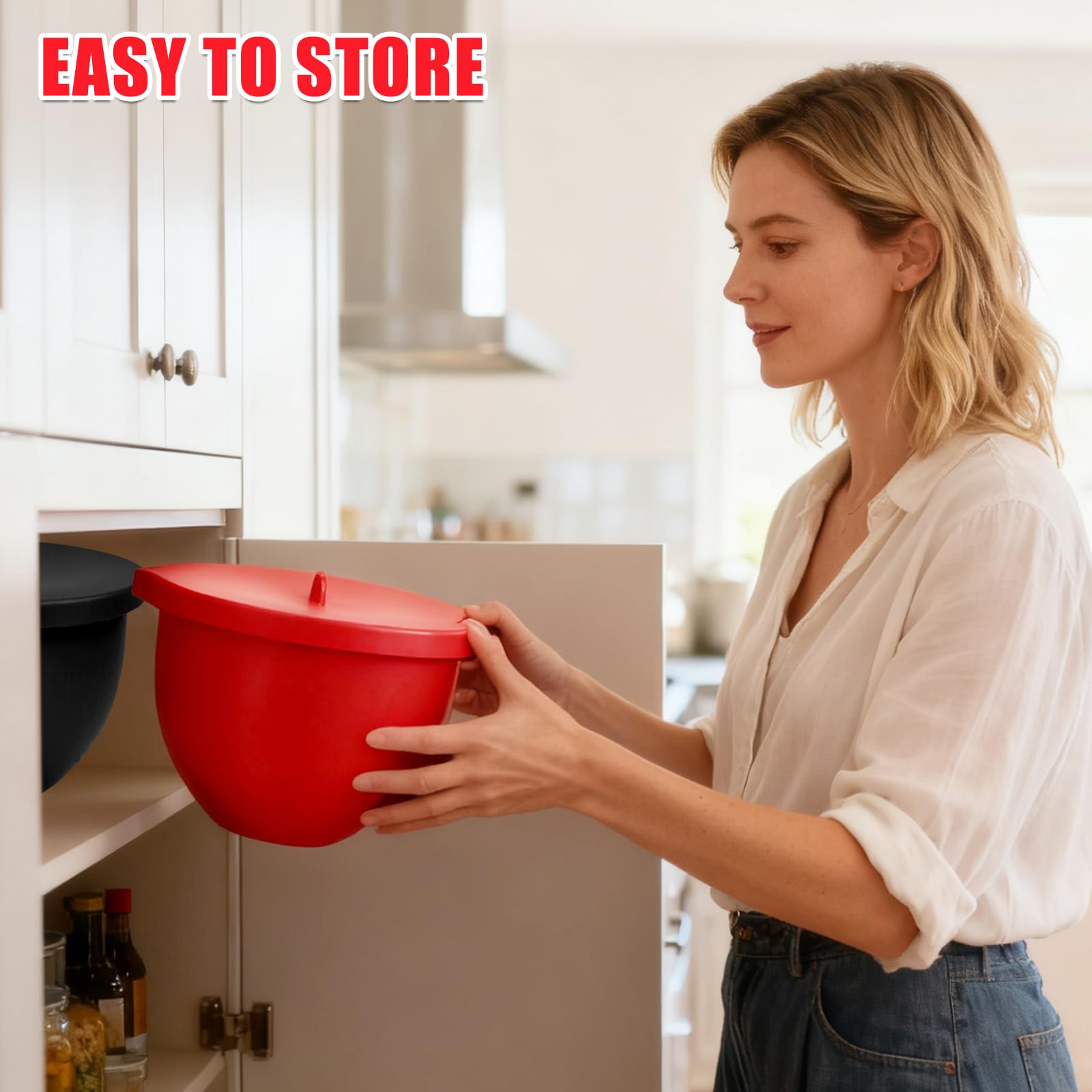 SelfTek 5 Qt KitchenAid compatibility enables storage and mixing without transferring ingredients.