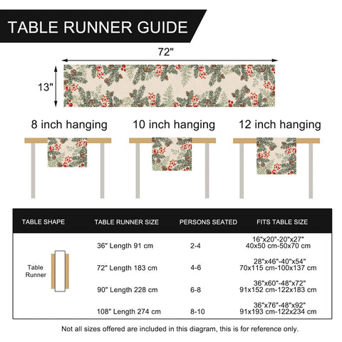 Seliem Winter holiday party table runner elevates celebrations