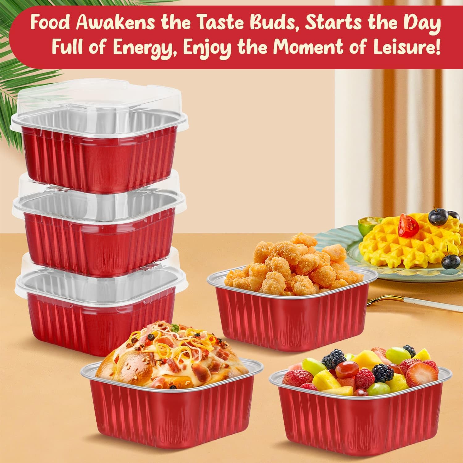 Selizo 10oz square baking cups ideal for single-serving treats.