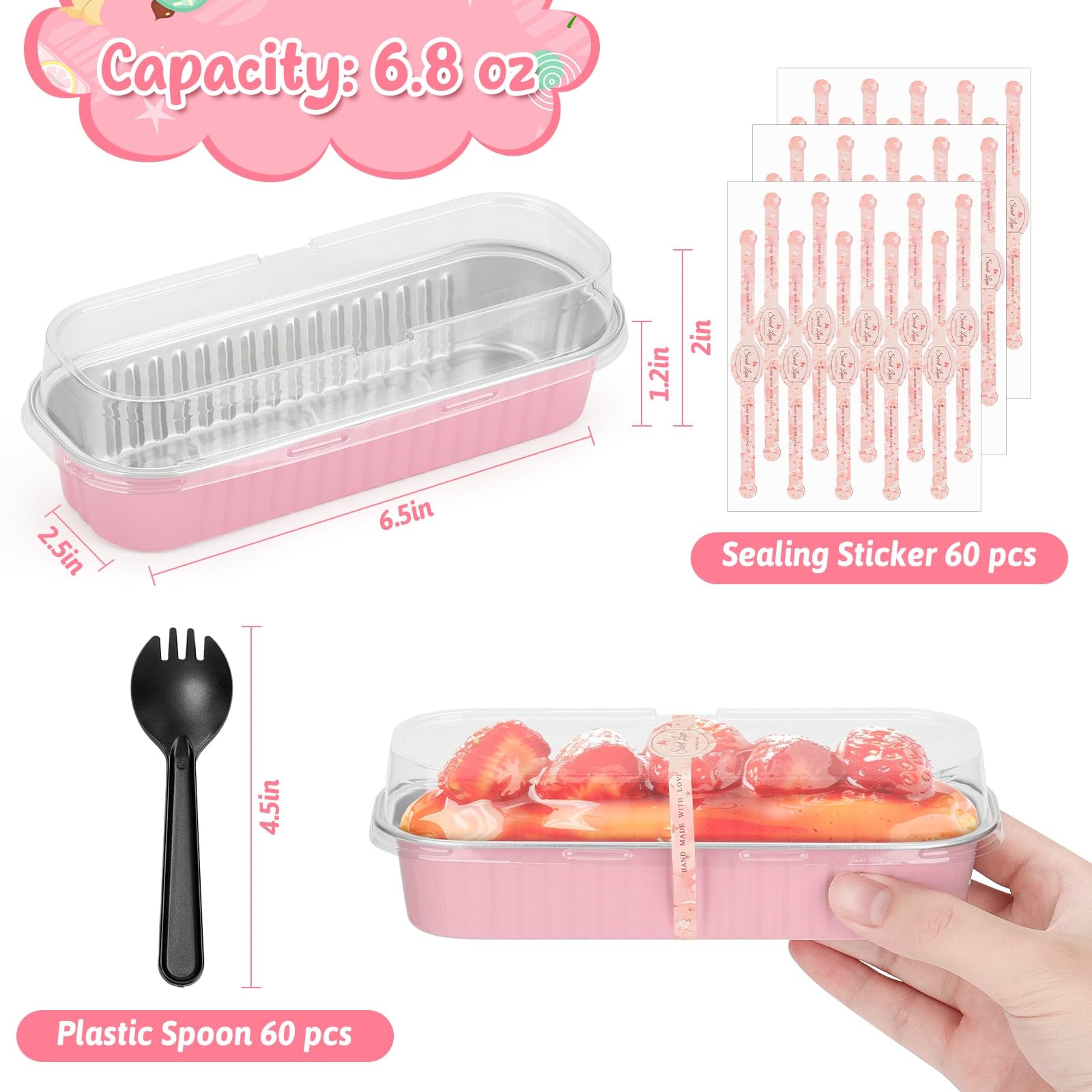 Disposable aluminum loaf pan ready for bake and serve moments