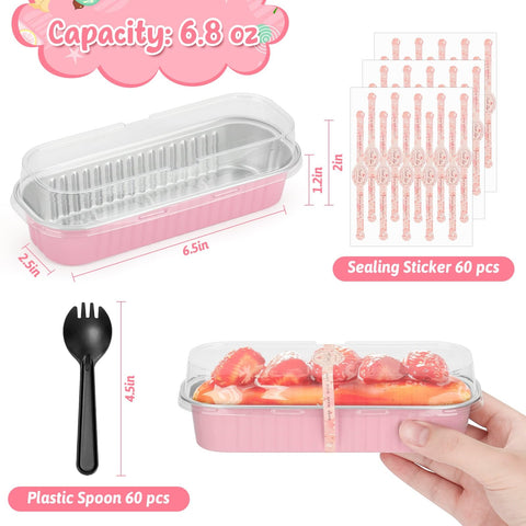 Disposable aluminum loaf pan ready for bake and serve moments
