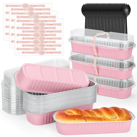 Selizo mini loaf pans with lids keep treats fresh for gifting