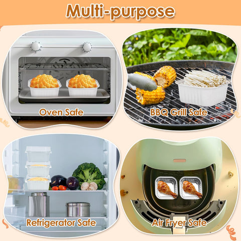 Lids snap on securely for portable dessert displays.