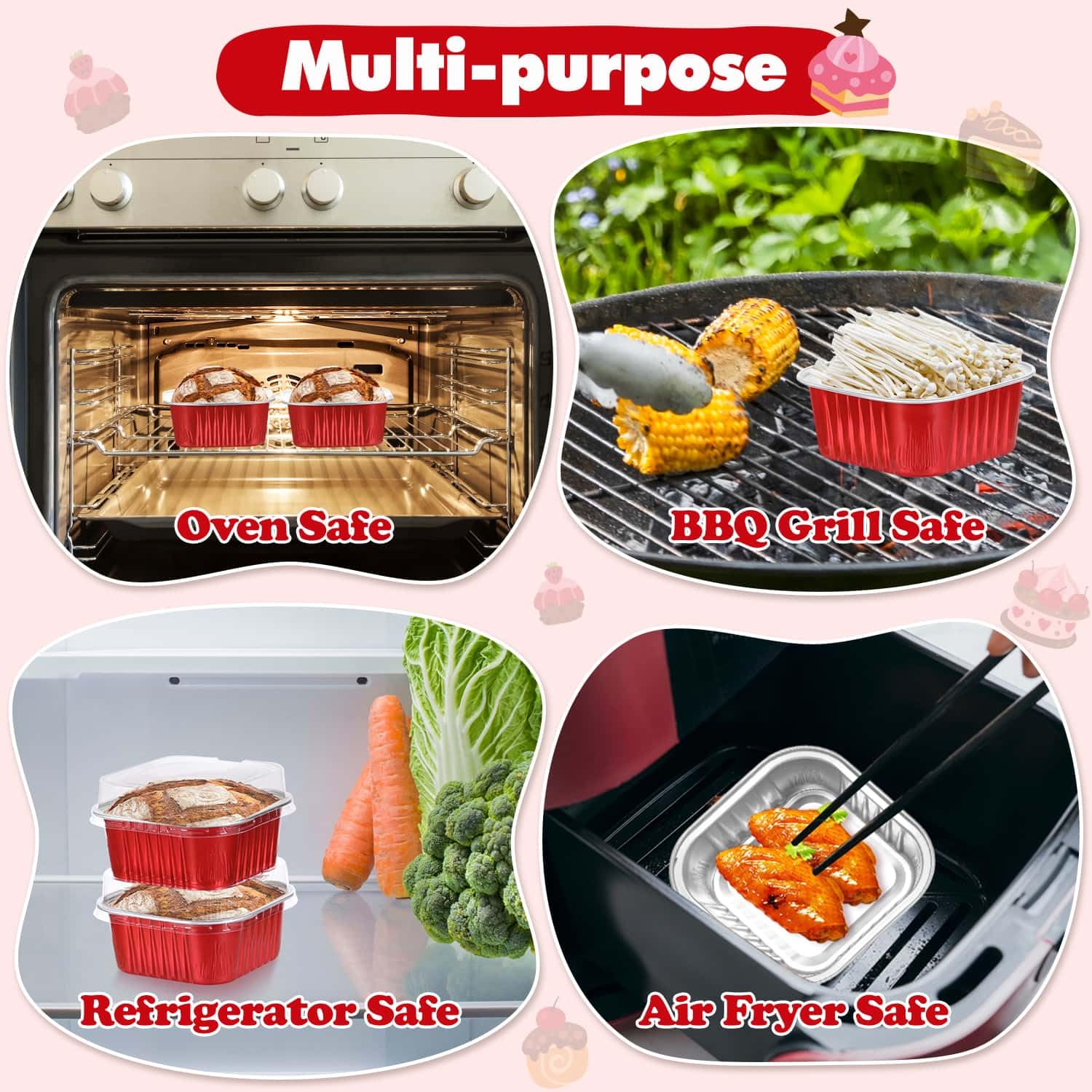 Selizo stackable pans ideal for picnics and events