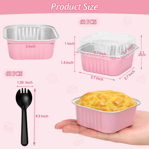 Selizo thickened aluminum foil cup pans provide sturdy bakeware for various tasks