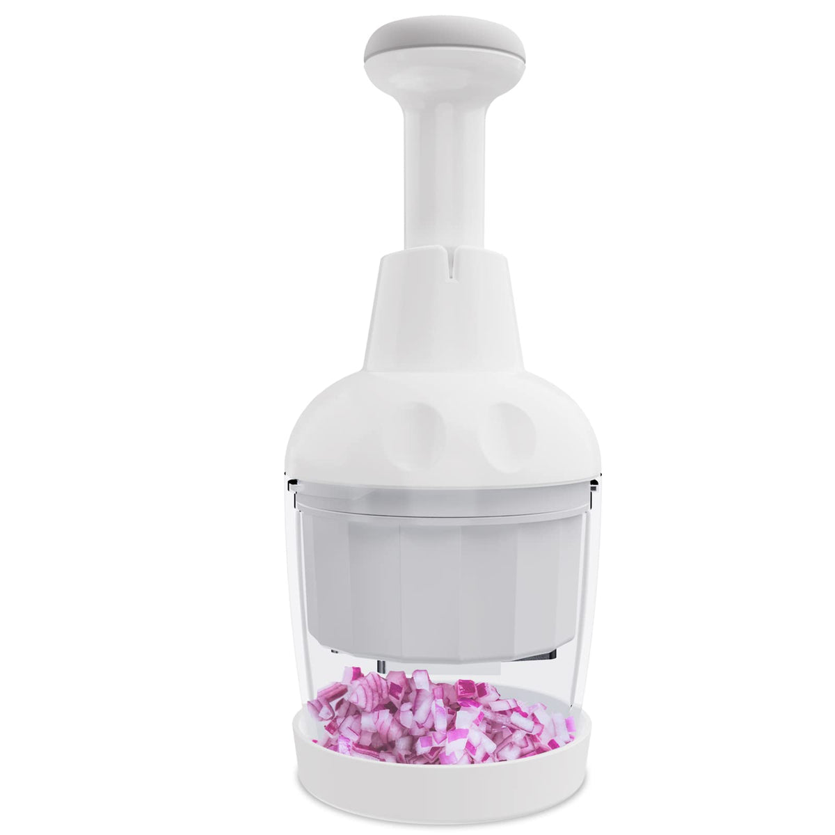 Semcide Food Chopper front view showing compact handheld design for quick prep