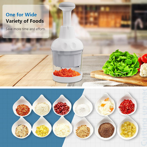 Semcide Food Chopper nut chop image showing chopping nuts and hard cheeses