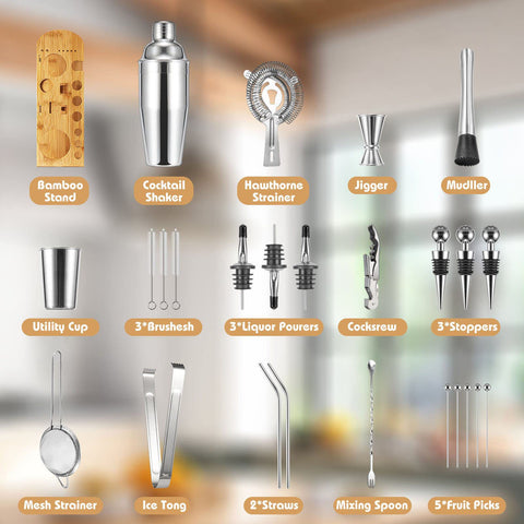 Semderm 18-8 stainless steel shaker highlighting durability during mixing