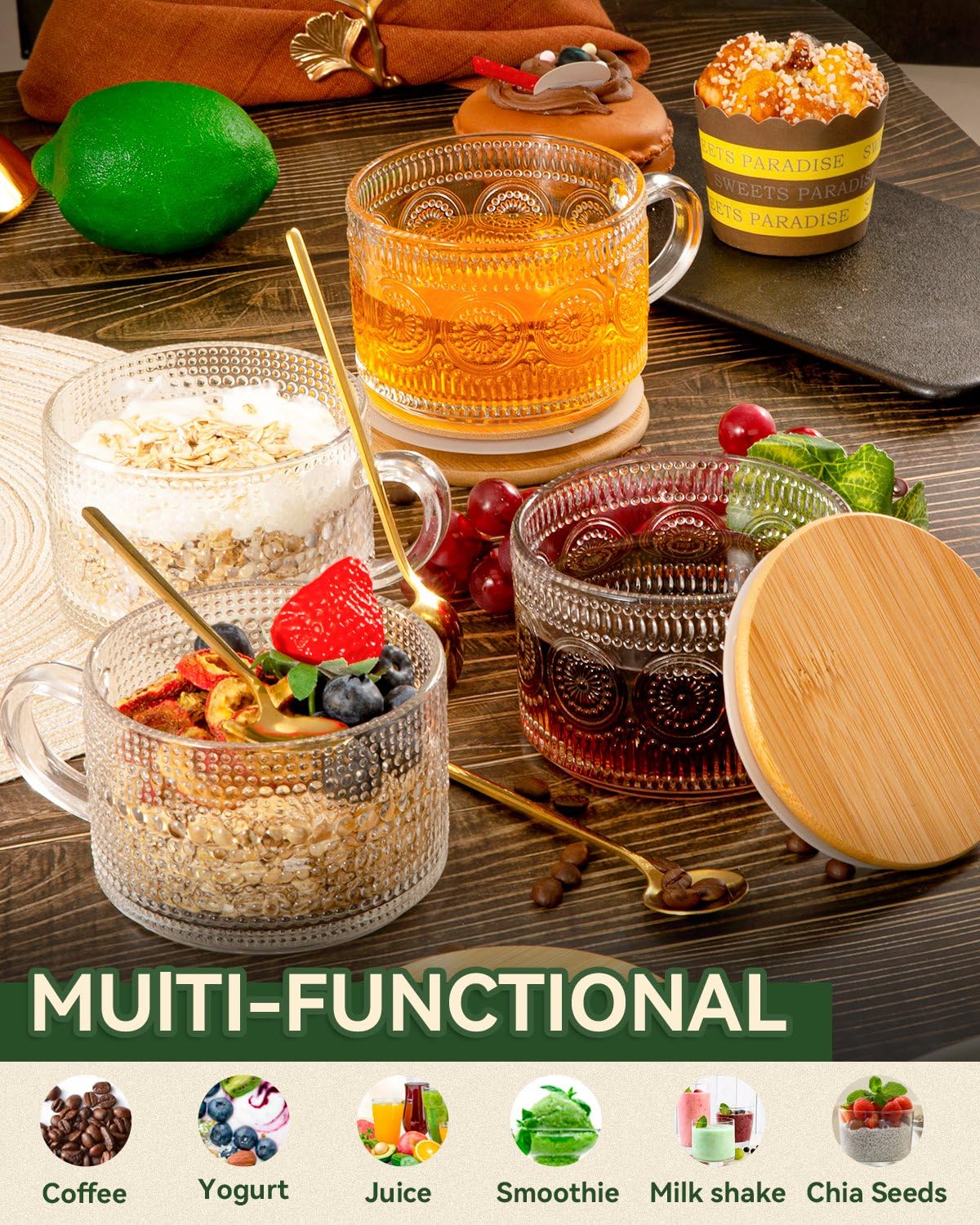 Semderm glass mugs make a stylish gift for coffee lovers.