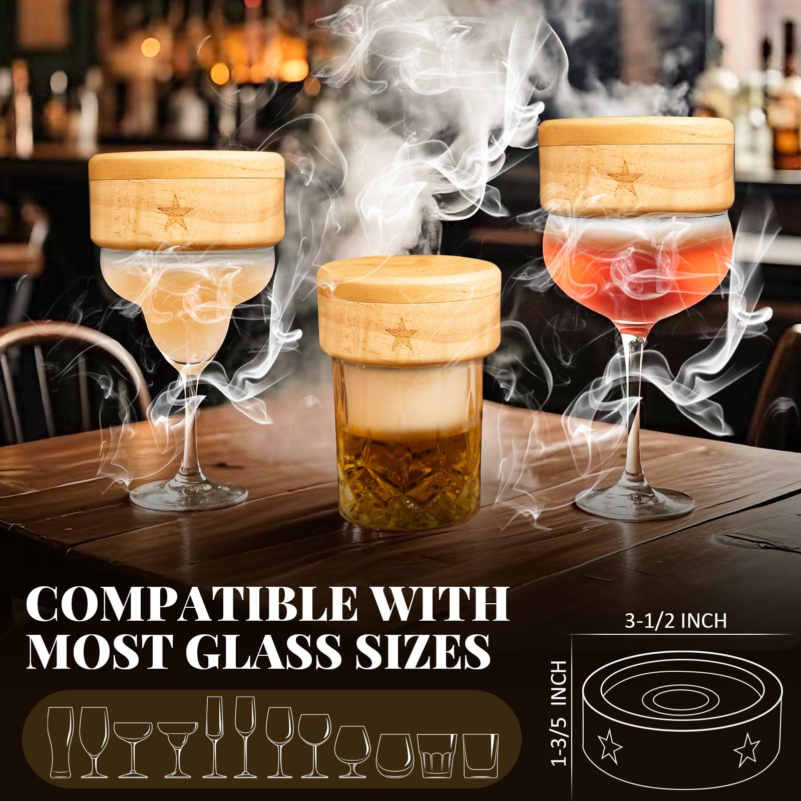 Semderm two glasses and ice molds create a complete at-home smoking setup.