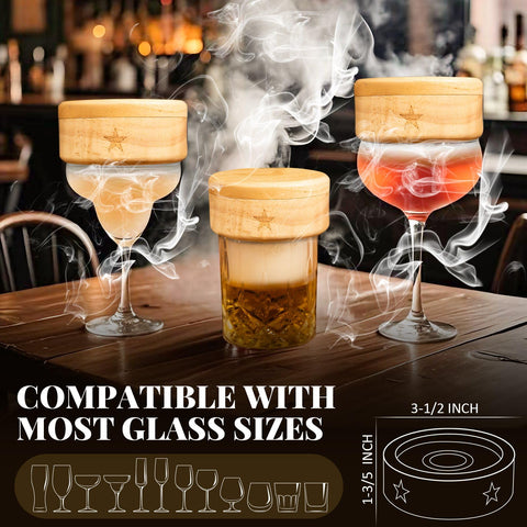 Semderm two glasses and ice molds create a complete at-home smoking setup.