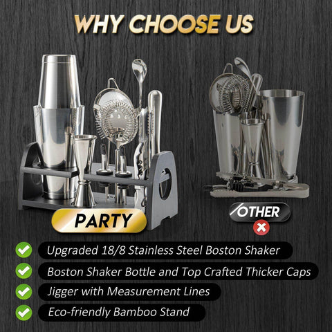 Semderm Pro double jigger with inner measurements for accurate pours.