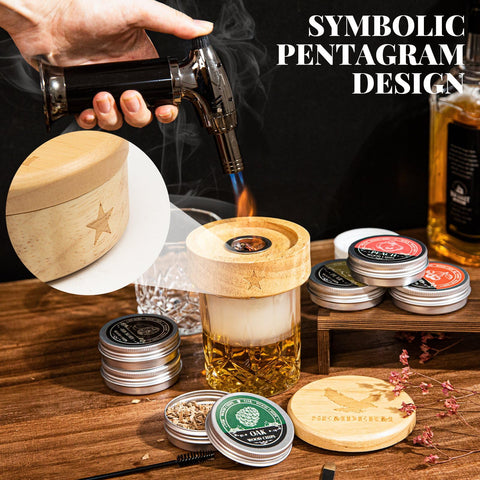 Semderm whisky smoker kit with torch offers safe, precise cold smoking at home.