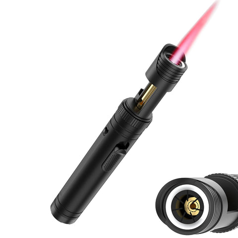 Semlos butane torch lighter with 360-degree use for versatile tasks.
