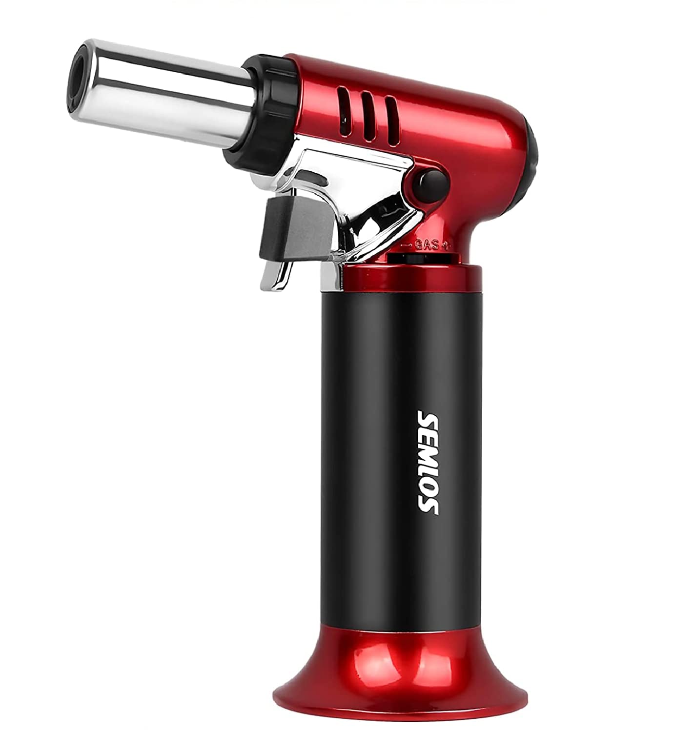 Semlos long-nozzle torch ready to handle high temps and reach into crevices.