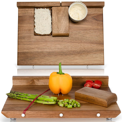 SENDAR adaptive cutting board with spikes secures food for one-handed use