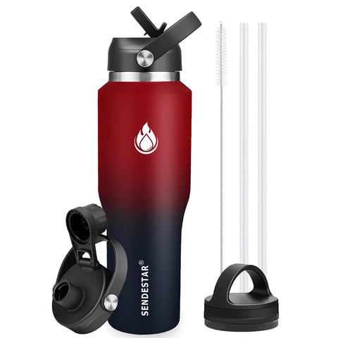 SENDESTAR 40oz bottle with wide mouth for easy filling and cleaning.