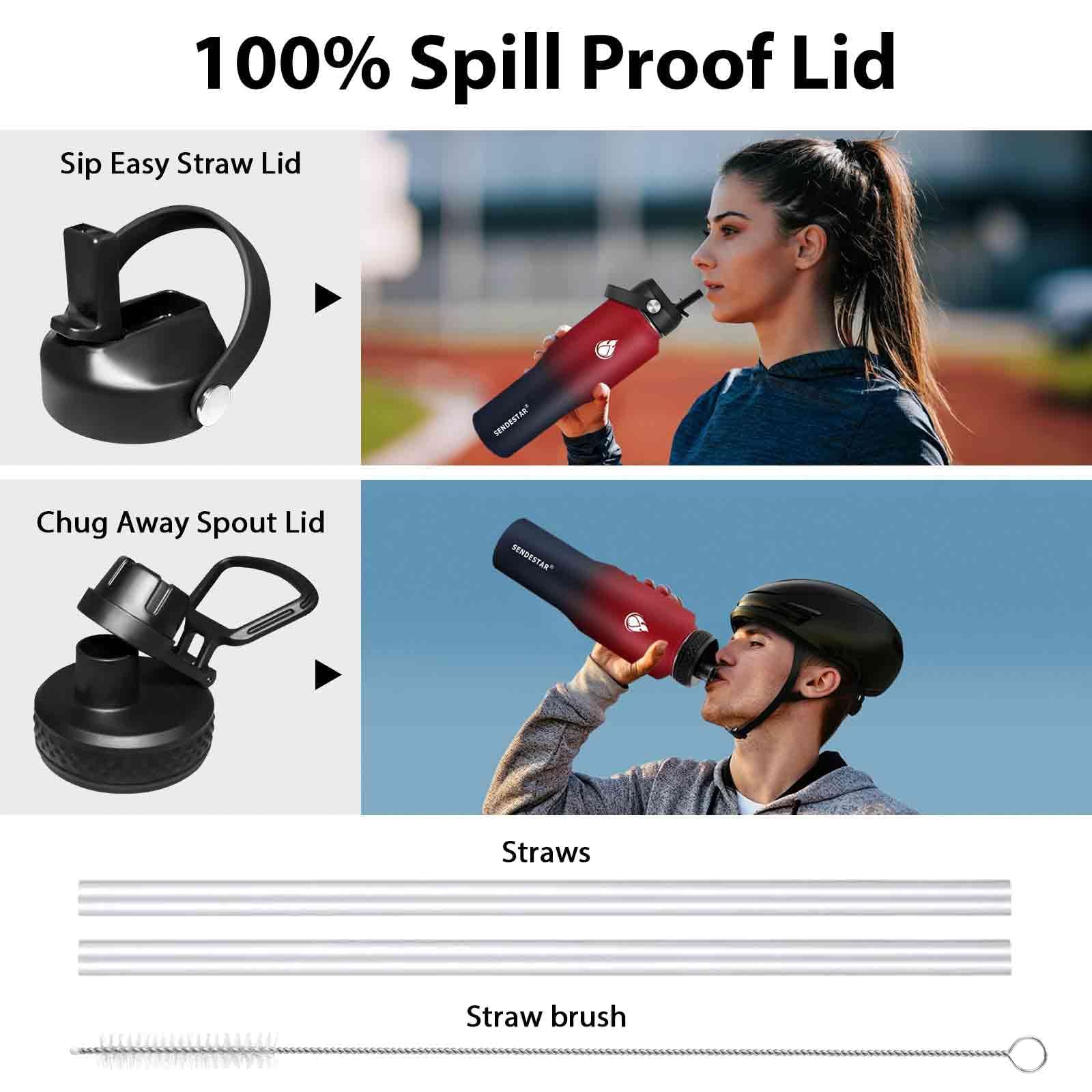 SENDESTAR insulated bottle keeps drinks cold or hot for hours.