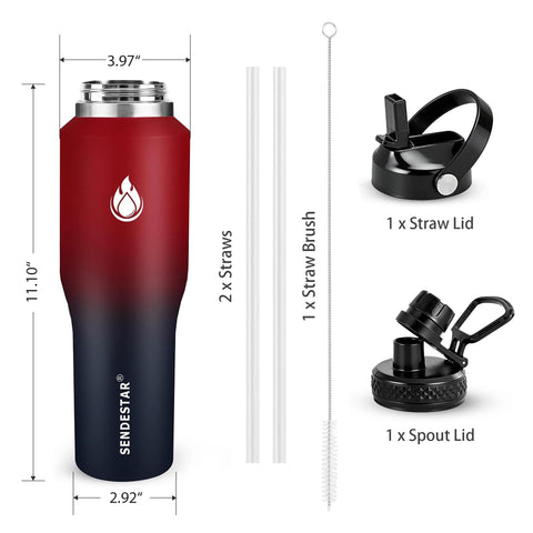 SENDESTAR bottle with non-slip powder coating for secure grip.