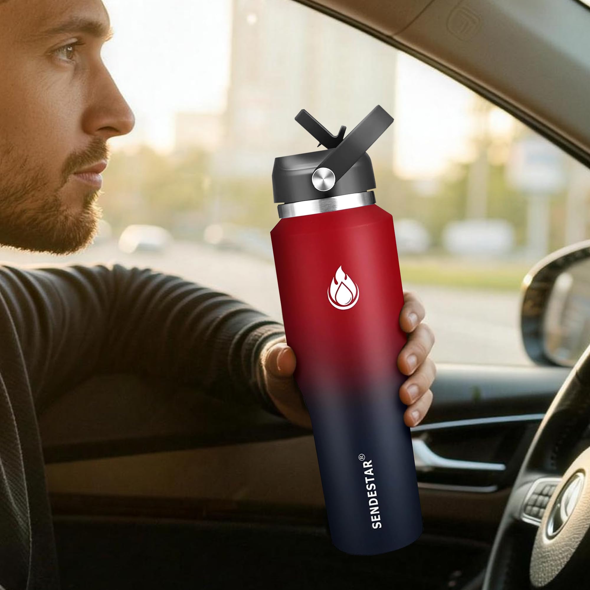 SENDESTAR vacuum insulation display showing cold and hot performance.