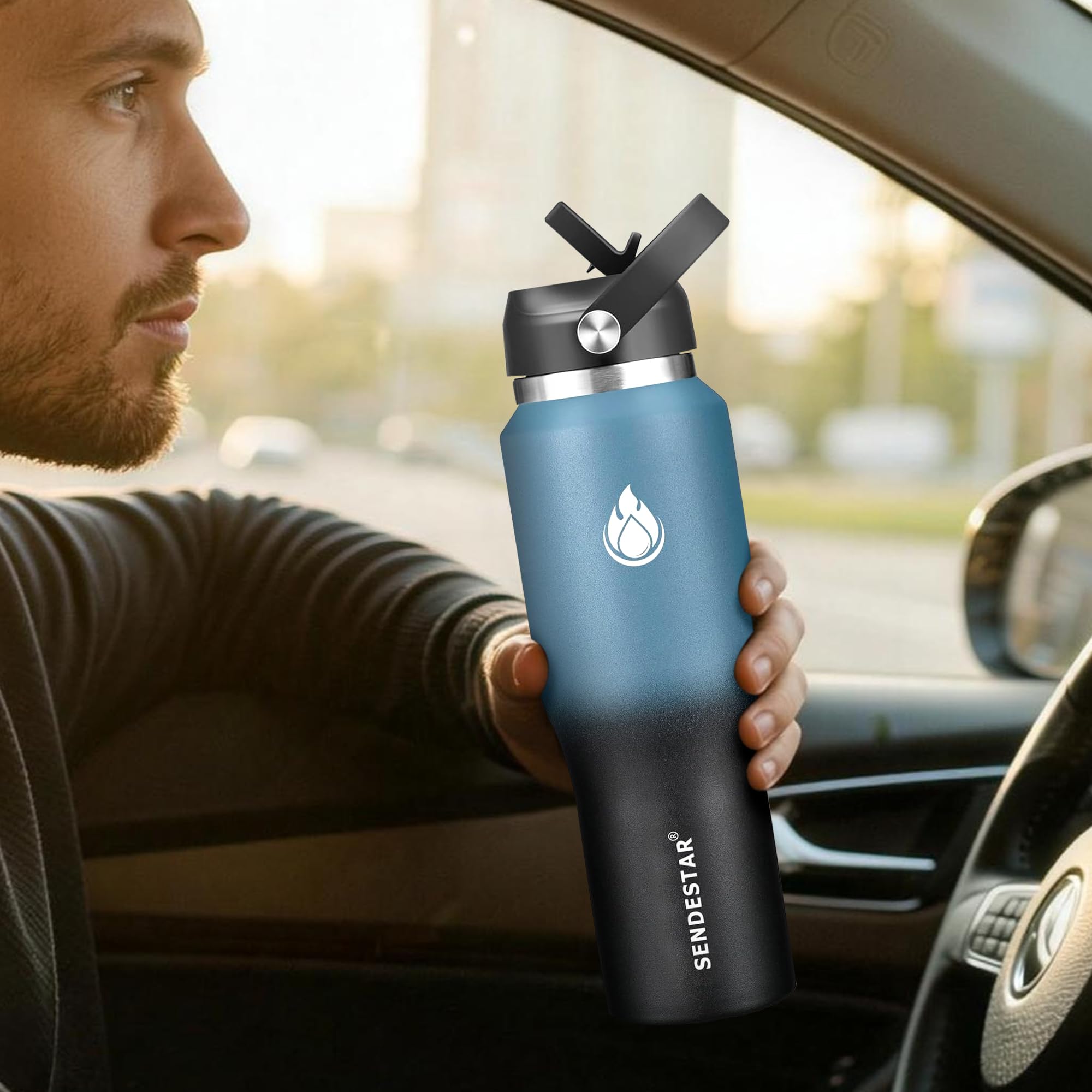 SENDESTAR wide-mouth opening for easy ice filling and cleaning.