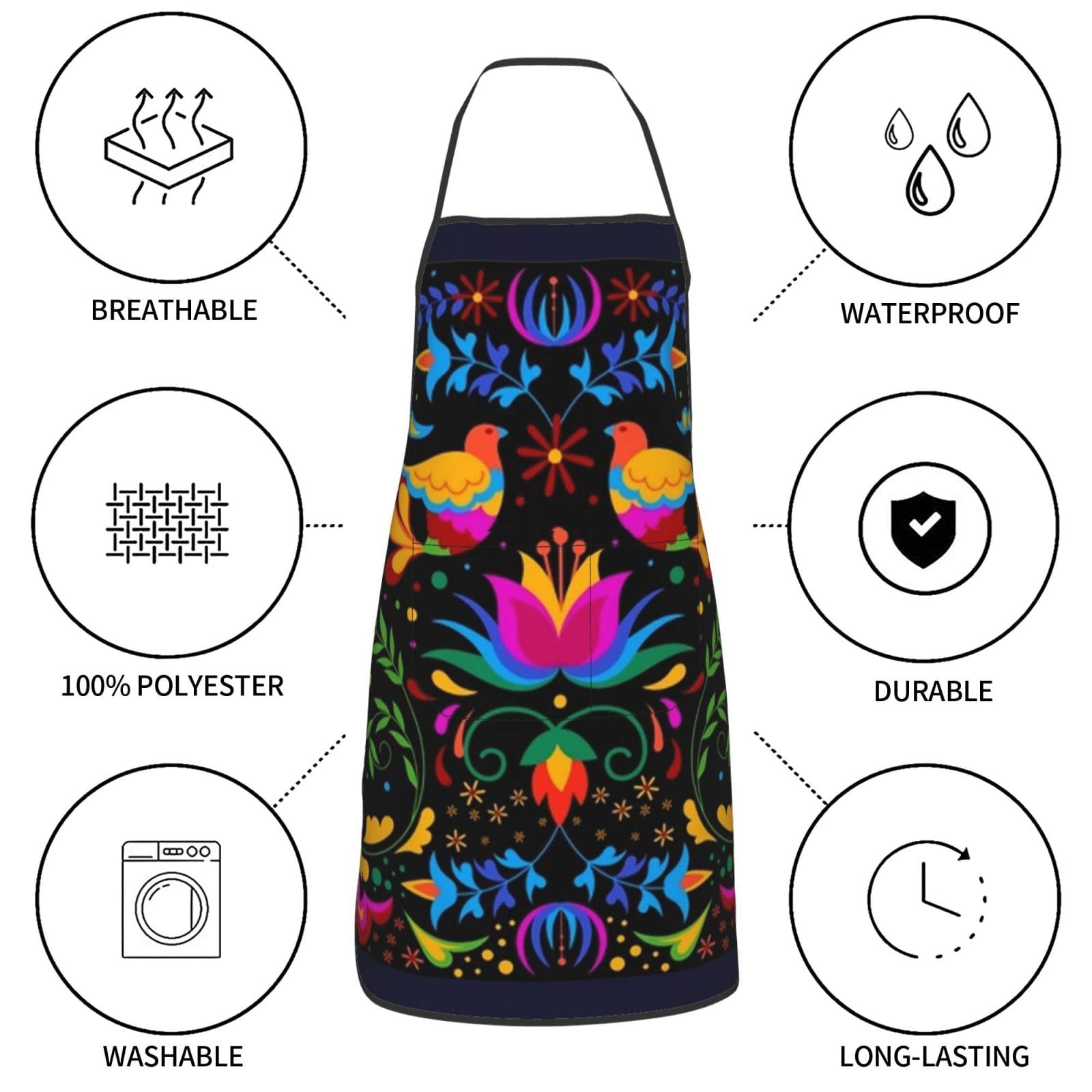 Senheol Day of the Dead apron suits Cinco de Mayo gift ideas.