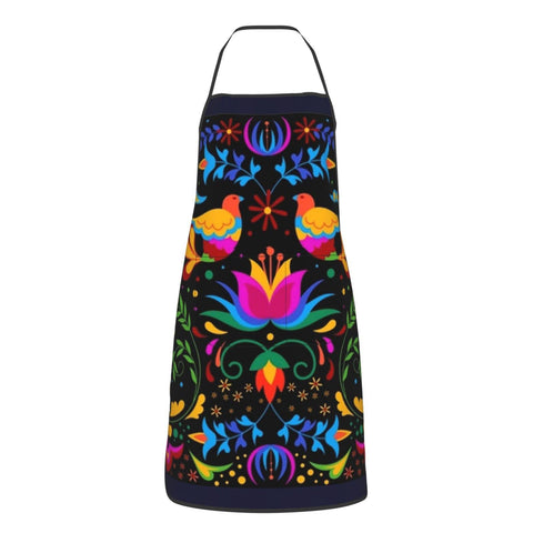 Senheol Day of the Dead apron with a front pocket for easy tool access.
