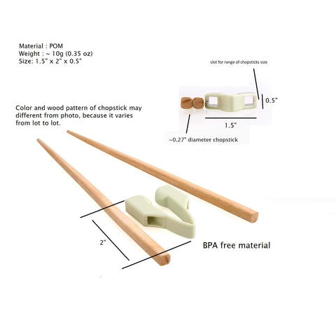 Senior ICare Chopstick Helper dishwasher-safe and microwave-safe for easy cleaning
