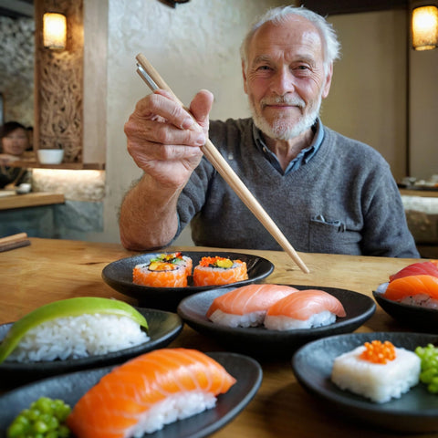 SENIOR ICARE chopsticks trainer for adults with comfortable grip and precise control.