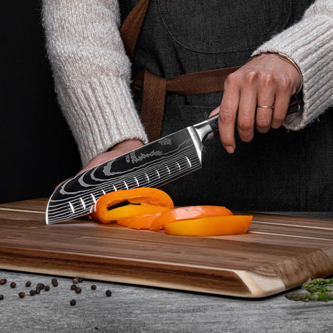 Senken Knives Imperial Collection chef knife ready for precise, versatile slicing