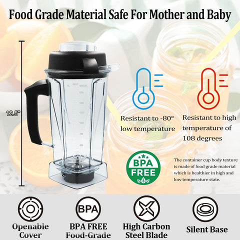 Senlee blender pitcher base seal for quieter operation and reduced leaks.