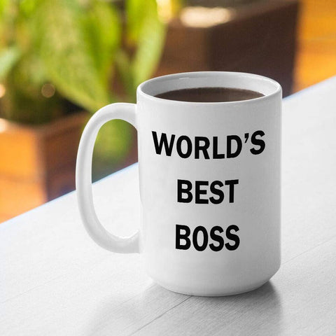 senooe Dunder Mifflin World's Best Boss mug side print double sided design