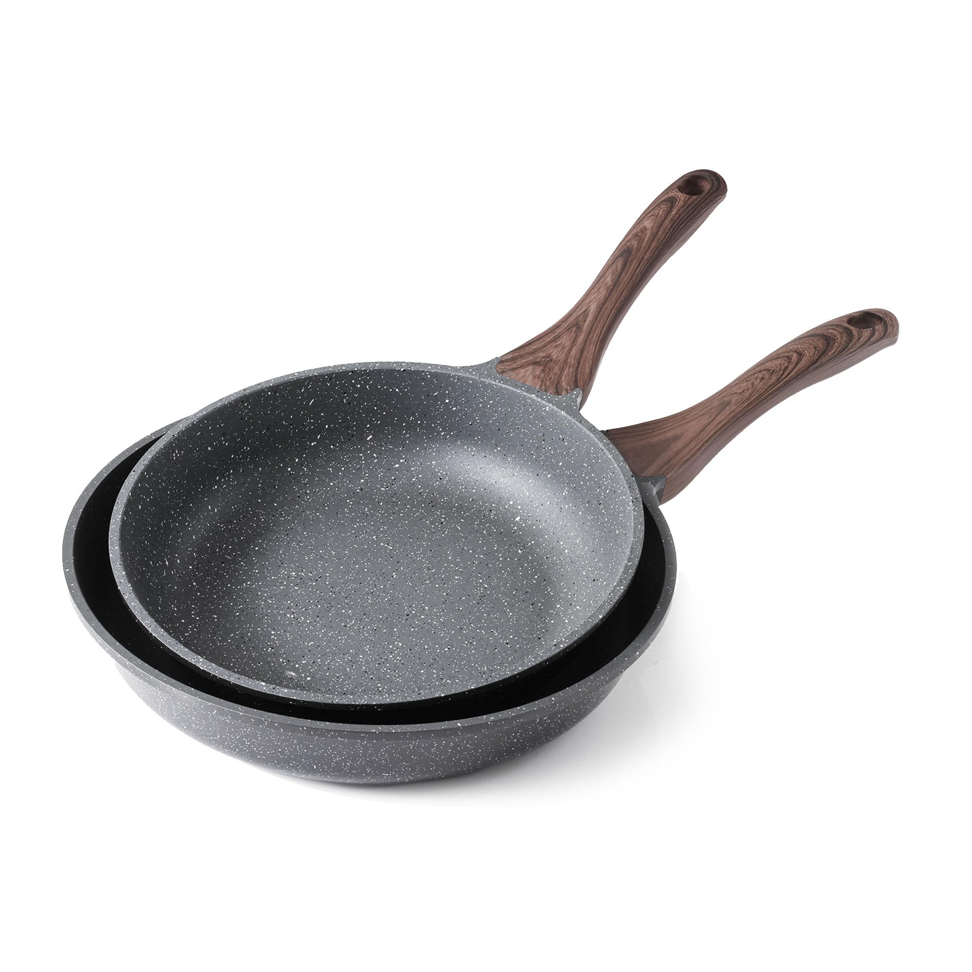 SENSARTE 10-inch skillet with granite coating for easy egg cooking.