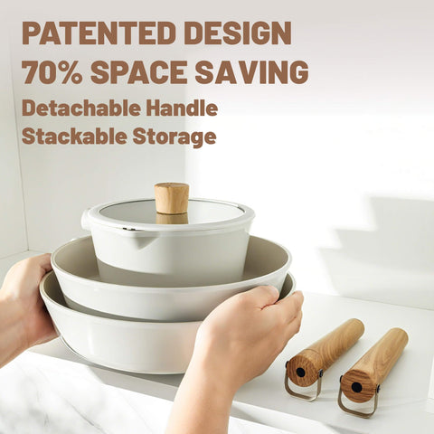 SENSARTE 4.5-quart casserole pot with lid for family meals