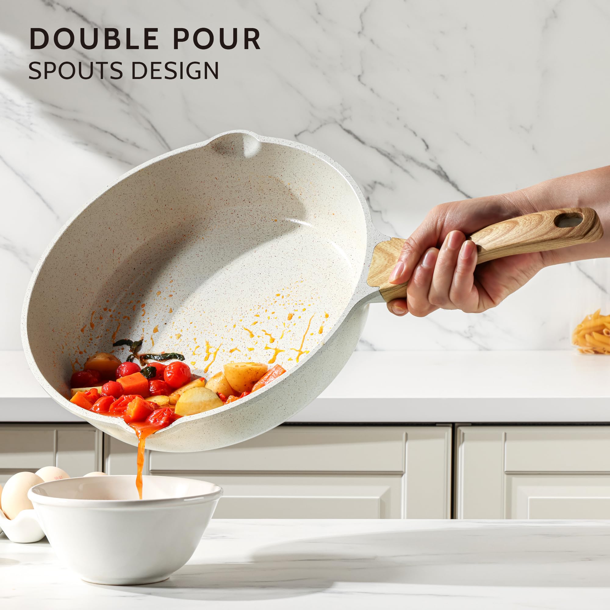 SENSARTE 5-quart deep pan ideal for larger servings