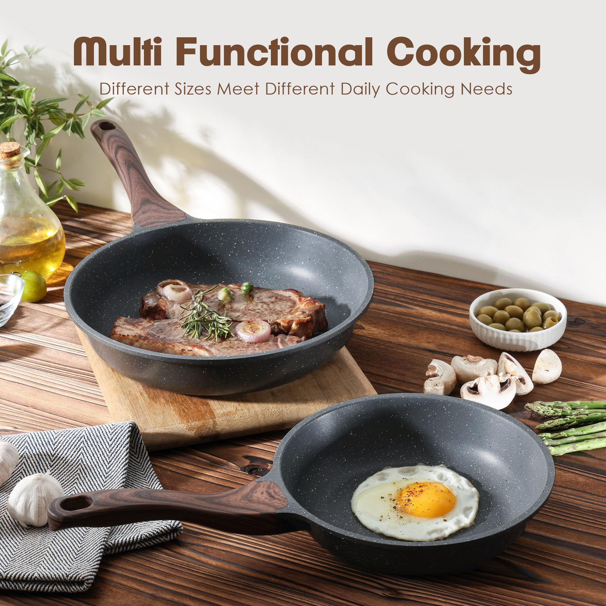 SENSARTE bottom view emphasizes the thick base for steady browning