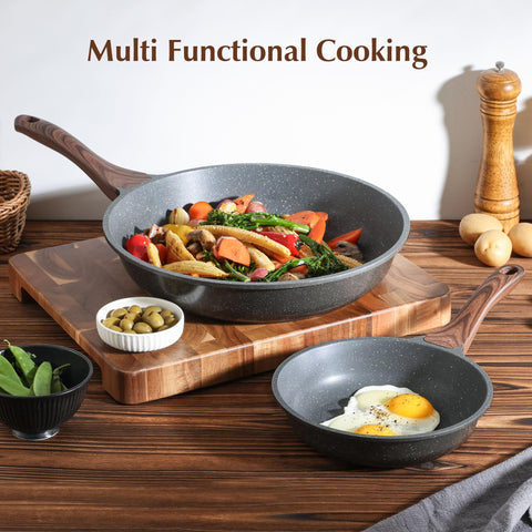 SENSARTE sturdy cast aluminum core and nonstick interior for daily cooking